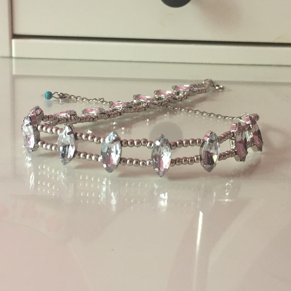 Hollister Rhinestone Choker Necklace